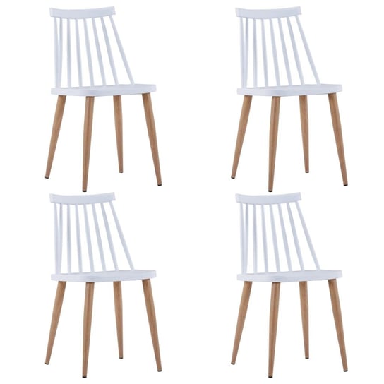 Krzesła jadalniane vidaXL, białe, 42x45,5x78 cm, 4 szt. vidaXL
