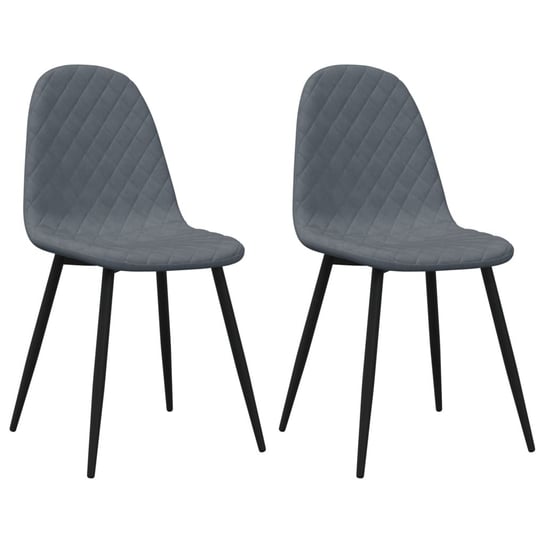 Krzesła Kuchenne Aksamitne 45x53,5x83 cm, Ciemnosz Inna marka