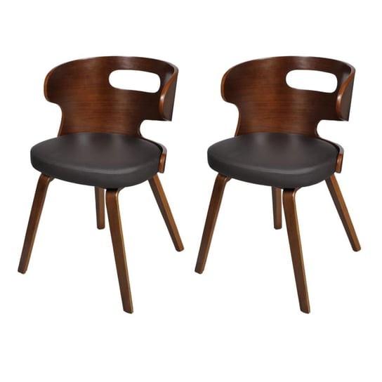 Krzesła kuchenne/do jadalni vidaXL, brązowe, 49,5x52x68,5 cm, 2 szt. vidaXL