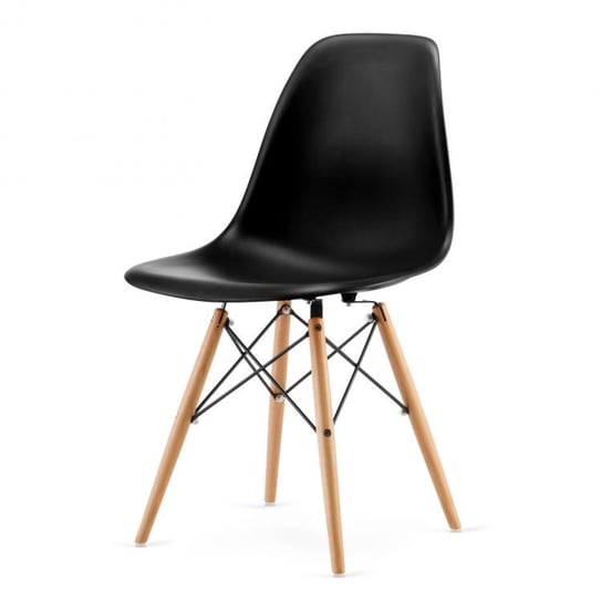 Krzesła MODERNHOME Italiano, czarne, 38,5x46,5x83 cm, 4 szt. ModernHome