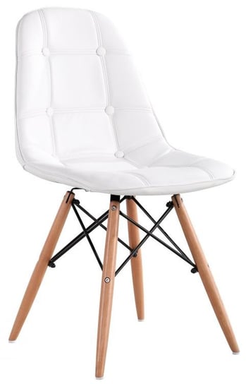 Krzesła MODERNHOME Ner York, białe, 46,5x38,5x83 cm ModernHome