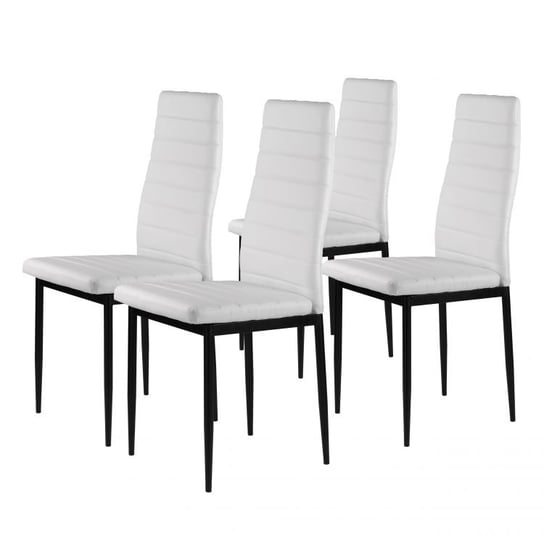 Krzesła MODERNHOME Prestige, białe, 98x42x42 cm, 4 szt. ModernHome