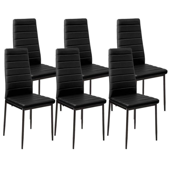 Krzesła Nicea czarne 6 sztuk BMDesign