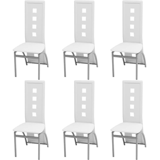 Krzesła Nowoczesne 6szt. Białe 43x55,5x108 cm / AAALOE Inna marka