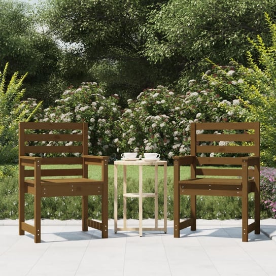 Krzesła ogrodowe, 2 szt., miodowy brąz, 60x48x91 c vidaXL