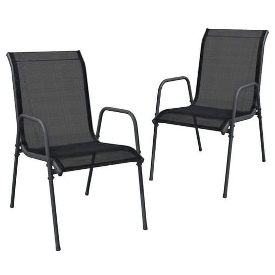 Krzesła ogrodowe - 51x66x88 cm, czarne/antracytowe Inna marka