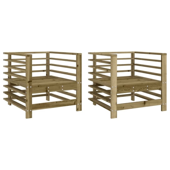 Krzesła ogrodowe drewniane, impregnowane, 63,5x63, / AAALOE Inna marka