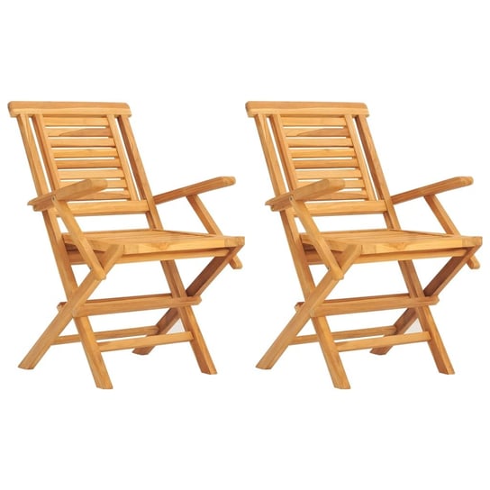 Krzesła ogrodowe drewniane lite, składane, 56x63x9 Inna marka