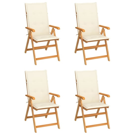 Krzesła ogrodowe drewniane tekowe, 57x71,5x109 cm, Inna marka