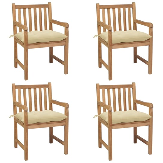 Krzesła ogrodowe drewniane tekowe, 58x60x90 cm, kr Inna marka
