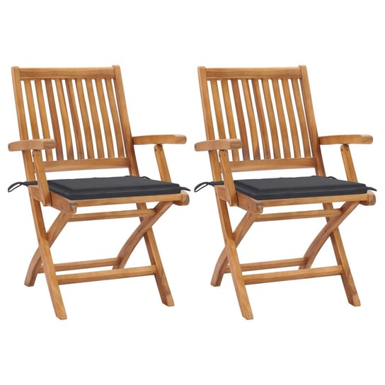 Krzesła ogrodowe drewniane tekowe z poduszkami, an Inna marka