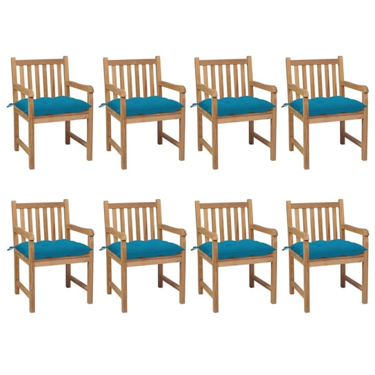 Krzesła ogrodowe drewniane tekowe z poduszkami - R Inna marka