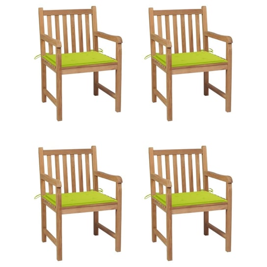 Krzesła ogrodowe drewniane tekowe z poduszkami - R Inna marka