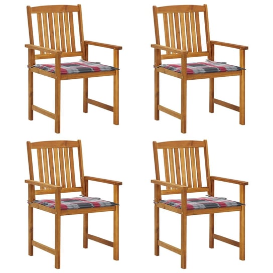 Krzesła ogrodowe drewniane z poduszkami - Rustykal Inna marka
