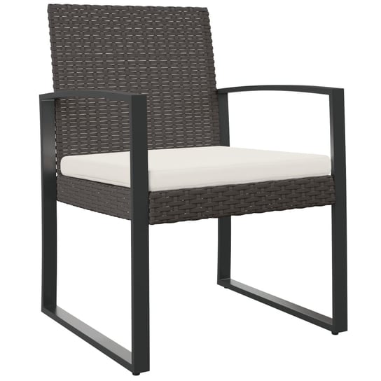 Krzesła ogrodowe rattanowe z poduszkami - 54,5x57x Inna marka