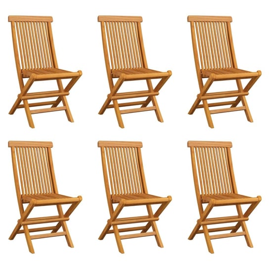 Krzesła ogrodowe składane VIDAXL, 47x60x89 cm,  6 szt. vidaXL