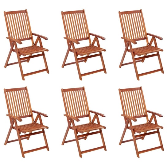 Krzesła ogrodowe składane VIDAXL, 57x69,111 cm, 6 szt. vidaXL