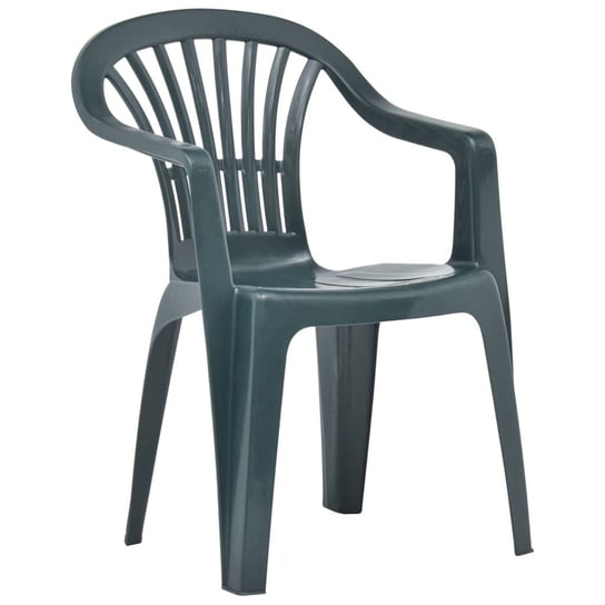 Krzesła ogrodowe układane w stos VIDAXL, zielone, 45 szt. vidaXL