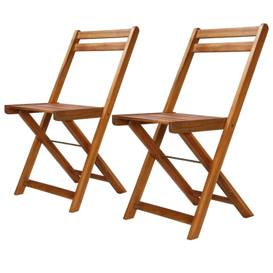 Krzesła ogrodowe VIDAXL, brązowe, 40x51x80 cm, 2 sztuki vidaXL