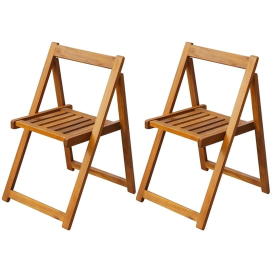 Krzesła ogrodowe VIDAXL, brązowe, 47x50x75 cm, 2 sztuki vidaXL