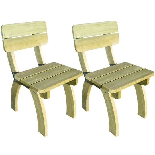Krzesła ogrodowe VIDAXL, brązowe, 50x60x86 cm, 2 sztuki vidaXL