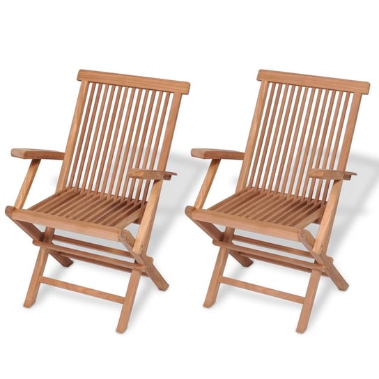 Krzesła ogrodowe VIDAXL, brązowe, 55x60x89 cm, 2 sztuki vidaXL