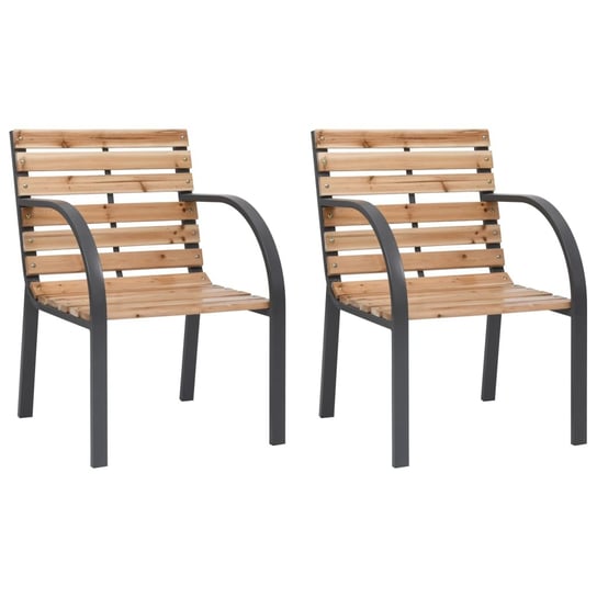 Krzesła ogrodowe VidaXL, drewno, 2 sztuki vidaXL