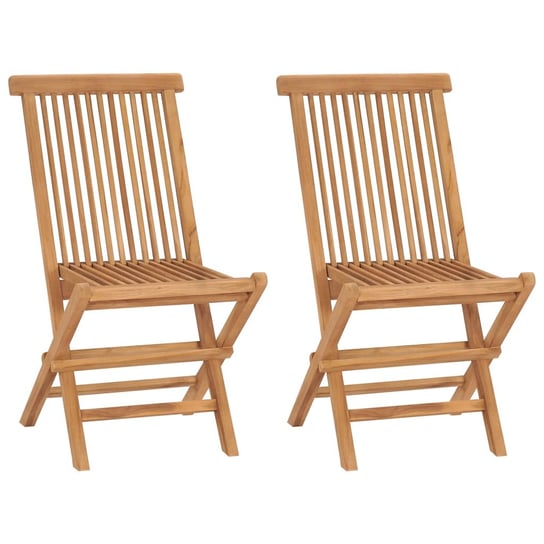 Krzesła składane z drewna tekowego, 47x60x89 cm, k Inna marka