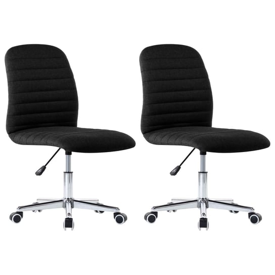 Krzesła stołowe 2 szt. Regulowane czarne 56x43x84- Inna marka
