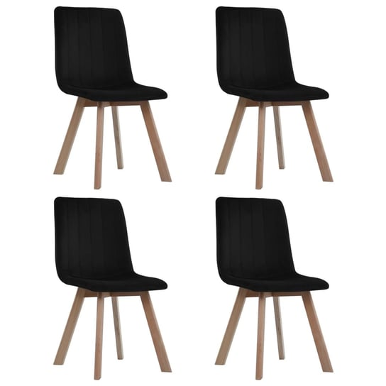 Krzesła stołowe aksamitne, czarne, 45x57x89 cm (sz / AAALOE Inna marka