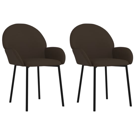 Krzesła stołowe brązowe 58x57x78,5cm - 2 szt. / AAALOE Inna marka