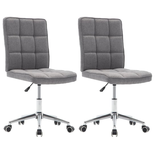 Krzesła stołowe, jasnoszary, 48x55x(88-98) cm / AAALOE Inna marka
