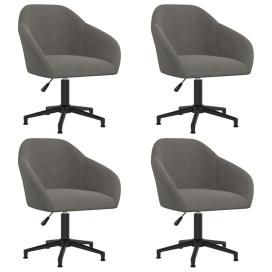 Krzesła stołowe obrotowe, ciemnoszary, 63x56x(76-8 / AAALOE Inna marka