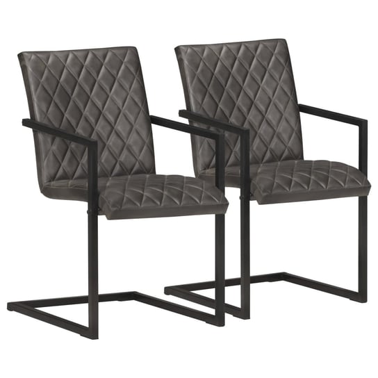 Krzesła stołowe retro, szare, 51x56x91 cm / AAALOE Inna marka