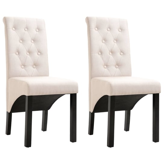 Krzesła stołowe tapicerowane - kremowe, 42x57x95 c / AAALOE Inna marka