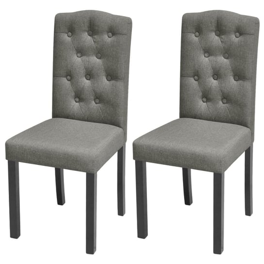 Krzesła stołowe tapicerowane, szare, 42x51,5x95 cm / AAALOE Inna marka