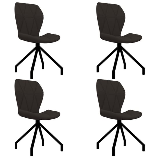 Krzesła stołowe vidaXL, 4 szt., brązowe, sztuczna skóra vidaXL
