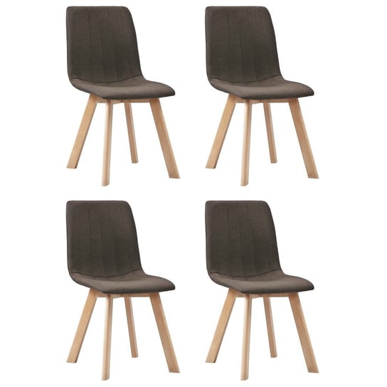 Krzesła stołowe VIDAXL, brązowe, 4 szt. vidaXL
