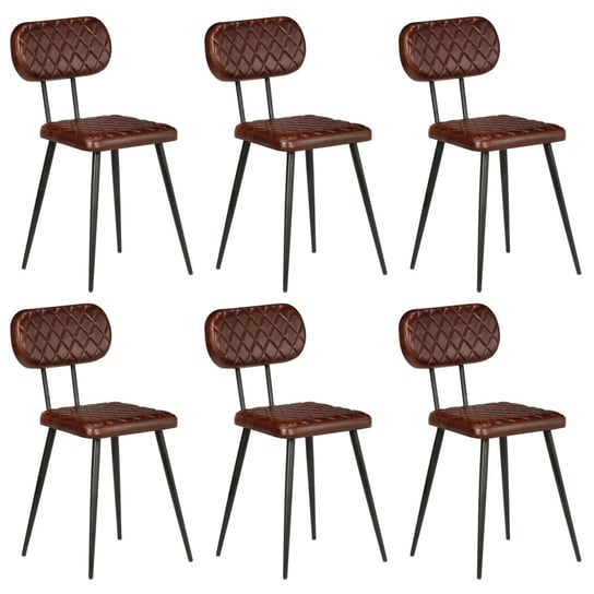 Krzesła stołowe VIDAXL, brązowe, 6 szt. vidaXL