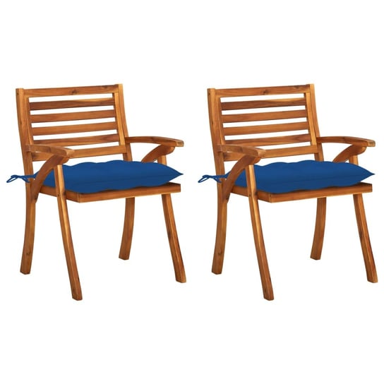 Krzesła stołowe z drewna akacjowego z poduszkami ( Inna marka