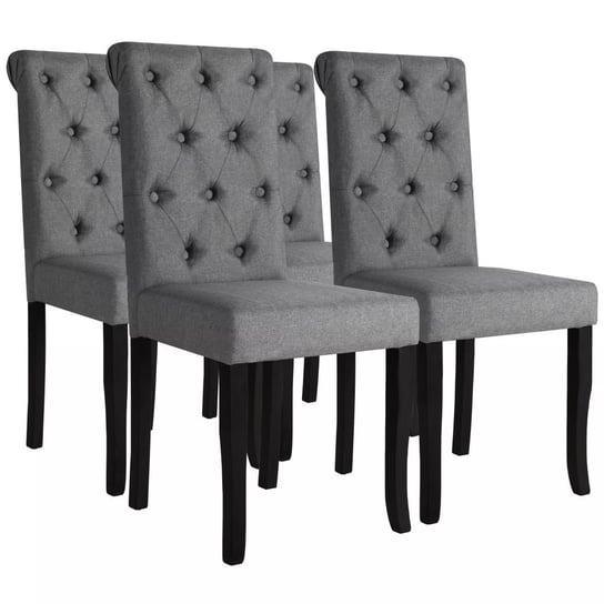 Krzesła vidaXL tapicerowane, drewniane, 4szt., 42x52x96cm vidaXL
