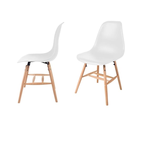 Krzesło 4KRAFT Hetta, białe, 2 szt. 4Kraft