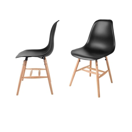 Krzesło 4KRAFT Hetta, czarne, 2 szt. 4Kraft