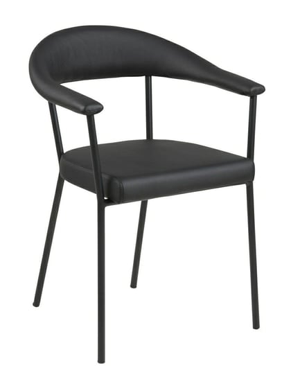 Krzesło ACTONA Ava, czarne, 52,5x56x77,5 cm Actona