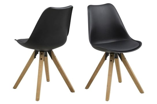 Krzesło ACTONA Dima, czarne, 44x42x85 cm, 1 szt. Actona