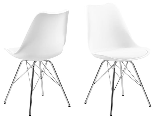 Krzesło ACTONA Eris, białe, 48,5x54x85,5 cm Actona