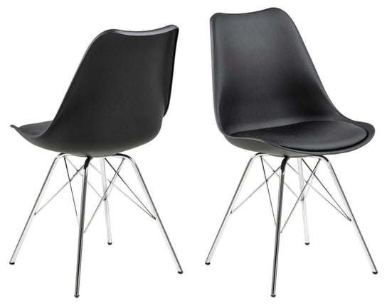 Krzesło ACTONA Eris, czarne, 48,5x54x85,5 cm Actona