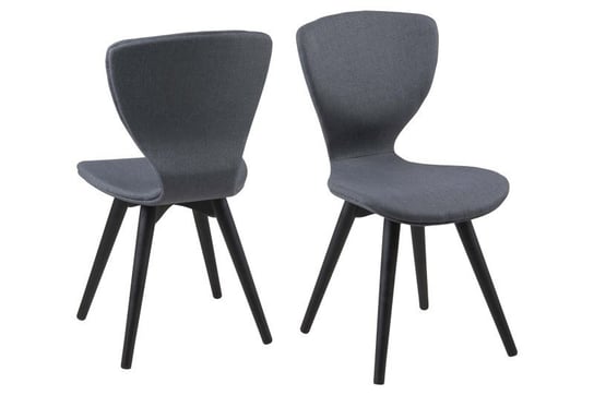 Krzesło ACTONA Gongli, szaro-czarne, 44x49x87 cm Actona