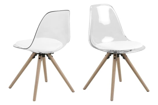 Krzesło ACTONA Henning, białe, 81x53x47 cm Actona
