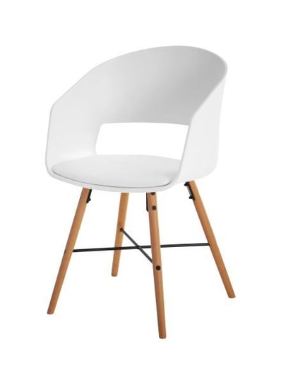 Krzesło ACTONA Luna, białe, 51,5x52x80,5 cm Actona